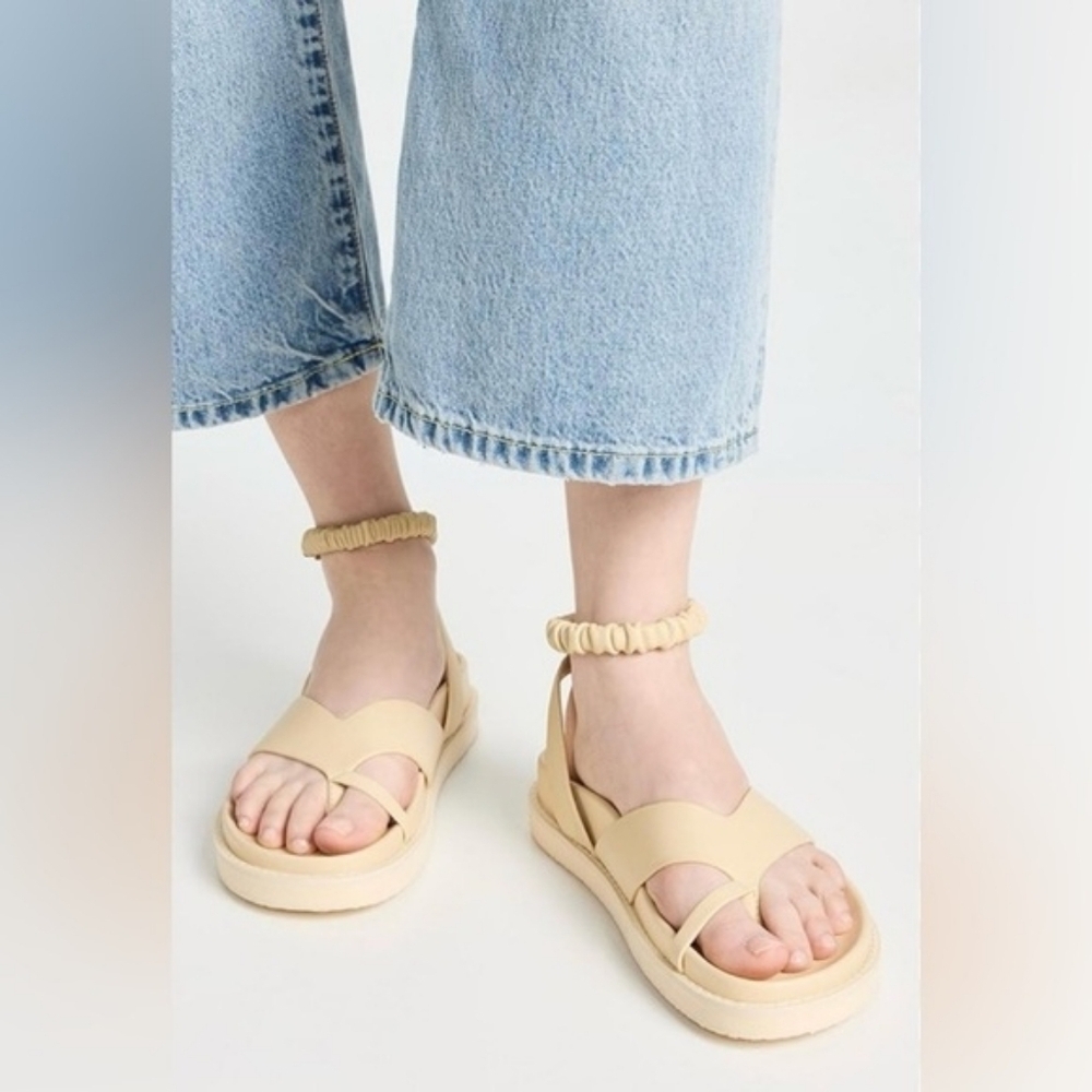 Jonathan Simkhai Talie Leather Platform Thong Sandal size 40 BNWOB